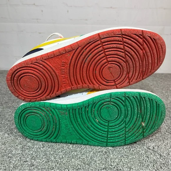 Nike Dunk Low GS Multi Color White Orange Green Sneakers Size 5Y FQ8373-902 - Picture 12 of 12